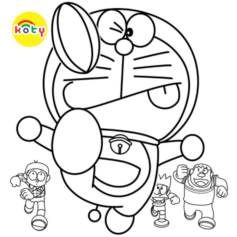 Tranh Tô Màu Doraemon Nobita - Bộ 20 Tờ Tranh Tô Màu Dành Cho Màu Sáp, Màu Chì - TRANH TÔ MÀU KOTY 5 images upload woo2F5dafc31431736e1ca1907aa4e1739ffb