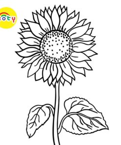 Tranh Tô Màu Hoa Hướng Dương Sunflower - Bộ 20 Tờ Tranh Tô Màu A4 A5 Dành Cho Màu Sáp, Màu Chì - TRANH TÔ MÀU KOTY 10 images upload woo2F600c0283bed9f88594cc08a4e5c390e2