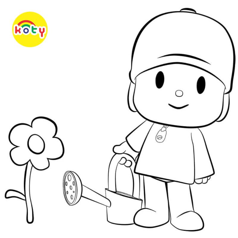 Tranh Tô Màu Pocoyo - Bộ 50 Tờ Tranh Tô Màu A4 A5 Dành Cho Màu Sáp, Màu Chì - TRANH TÔ MÀU KOTY 5 images upload woo2F606601bd30504685c975ae1561b7c6af