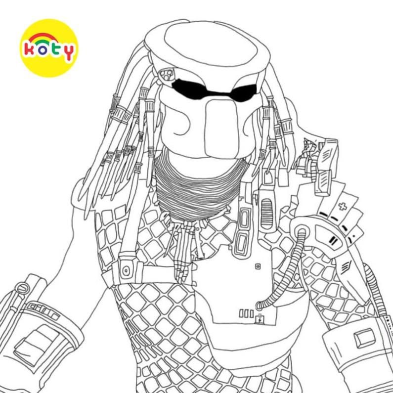 Tranh Tô Màu Predator Kẻ Săn Mồi - Bộ 20 Tờ Tranh Tô Màu A4 A5 Dành Cho Màu Sáp, Màu Chì - TRANH TÔ MÀU KOTY 3 images upload woo2F606ffea545cdce677021b1acc5ae77a2