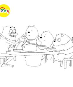 Bộ 26 tranh tô màu Chúng tôi đơn giản là gấu, giấy tô màu We bare bears dành cho trẻ em 10 images upload woo2F61dab3d8b36a90c9c9af18024d6ca003