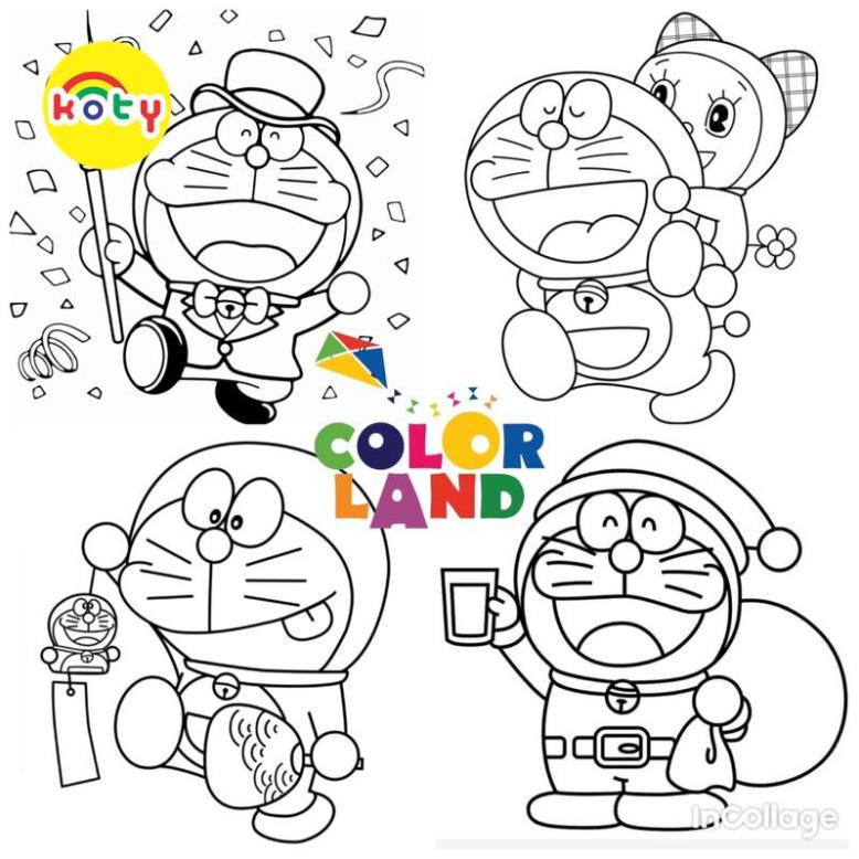Tranh Tô Màu Doraemon Nobita - Bộ 20 Tờ Tranh Tô Màu Dành Cho Màu Sáp, Màu Chì - TRANH TÔ MÀU KOTY 1 images upload woo2F6401ccf235fd3d80997363a65ab9436c