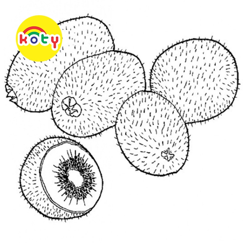 Set 50 Tờ Các loại trái cây (Fruits) - Set 50 Tờ Tranh Tô Màu Cho Màu Sáp, Màu Chì - KOTY shop TM177 8 images upload woo2F6453cfcf42332f59640f1964c66abbf1