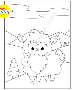 Set 50 Tờ Tranh Tô Màu Hình Lạc Đà Không Bướu Llama Cho Bé Màu Sáp, Màu Chì - Tiệm Tô Màu 12 images upload woo2F692be32a198daf306d280a7c1c2f804a