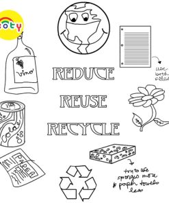 Tranh Tô Màu Tái chế Recycling - Bộ 10 Tờ Tranh Tô Màu A4 A5 Dành Cho Màu Sáp, Màu Chì - TRANH TÔ MÀU KOTY 13 images upload woo2F6c6674d0351245be879e13ca57053829