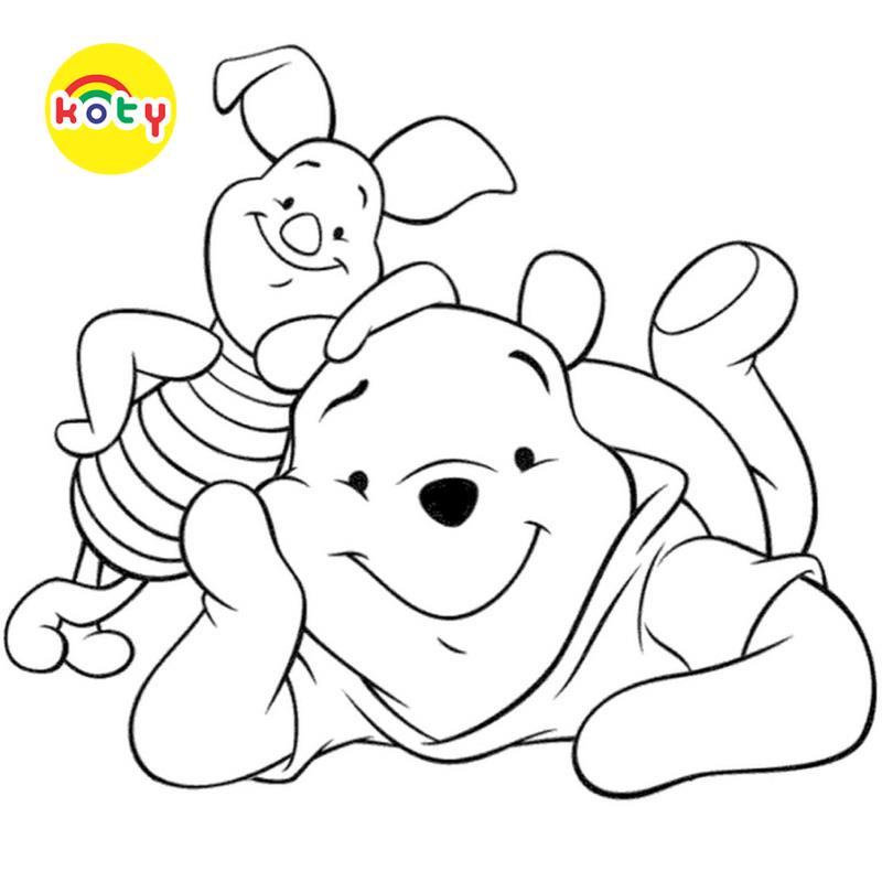 Tranh Tô Màu Winnie The Pooh - Bộ 20 Tờ Tranh Tô Màu A4 A5 Dành Cho Màu Sáp, Màu Chì - TRANH TÔ MÀU KOTY 7 images upload woo2F717e66cb986c0df292302aaacc231fde