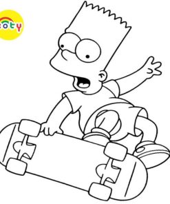 Tranh Tô Màu Gia đình Simpson (The Simpsons) - Bộ 20 Tờ Tranh Tô Màu A4 A5 Dành Cho Màu Sáp, Màu Chì - TRANH TÔ MÀU KOTY 13 images upload woo2F72c165040506bc520a37142f398b9961