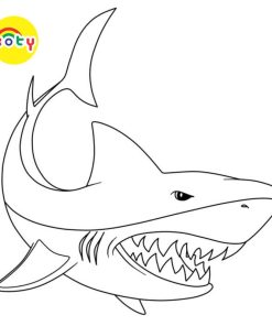 Tranh Tô Màu Shark Cá mập - Bộ 20 Tờ Tranh Tô Màu A4 A5 Dành Cho Màu Sáp, Màu Chì - TRANH TÔ MÀU KOTY TM2035 15 images upload woo2F75a24315195eac42c705af4cb8dd17c3