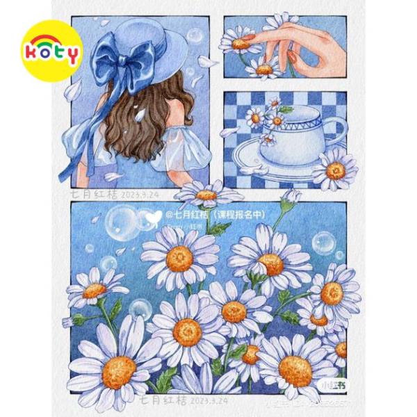 Bộ 50 Tờ Tranh Tô Màu Cô Gái Và Thiên Nhiên - Đồ chơi giấy KOTY 8 images upload woo2F77b0b2764771f898a9a89f368be9a3be