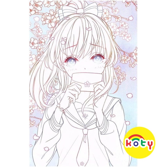 line art tranh tô màu Anime Girl combo 10 tranh giấy TM180 3 images upload woo2F78de92b1822881763c56508f3317db63