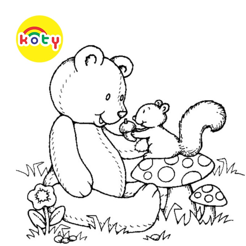 Gấu bông Teddy Bear - Set 20 Tờ Tranh Tô Màu A4 A5 Dành Cho Màu Sáp, Màu Chì - MANGA ANIME COMIC tô màu 4 images upload woo2F7981ea34d5ebe49415ada4f45a027d41
