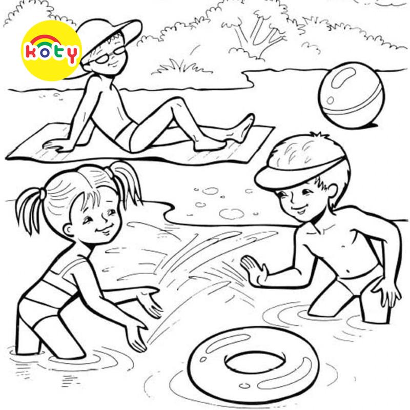 Tranh Tô Màu Bãi biển - Bộ 20 Tờ Tranh Tô Màu A4 A5 Dành Cho Màu Sáp, Màu Chì - TRANH TÔ MÀU KOTY TM146 5 images upload woo2F7a440edfcc34351d4793c4bfec4bb87a