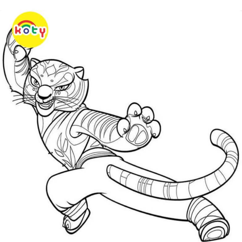 Tranh Tô Màu Kung Fu Panda - Bộ 20 Tờ Tranh Tô Màu A4 A5 Dành Cho Màu Sáp, Màu Chì - TRANH TÔ MÀU KOTY TM525 8 images upload woo2F7ea715abd94e2e14c7f36a25709ede9a