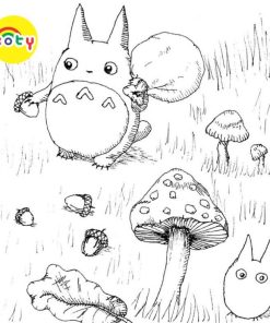 Tranh Tô Màu My Neighbor Totoro - Bộ 10 Tờ Tranh Tô Màu Dành Cho Màu Sáp, Màu Chì - COLOR LAND TÔ MÀU 13 images upload woo2F7f6b738a29c5df681e1058774d54d50b