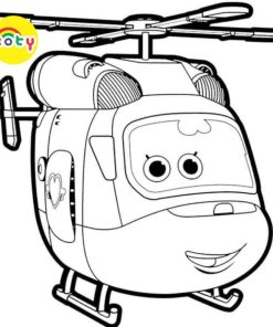 Tranh Tô Màu Super Wings Đội Bay Siêu Đẳng - Bộ 10 Tờ Tranh Tô Màu A4 A5 Dành Cho Màu Sáp, Màu Chì - TRANH TÔ MÀU KOTY 17 images upload woo2F7fadb7a96df8e0fb9da86afea134ec7f
