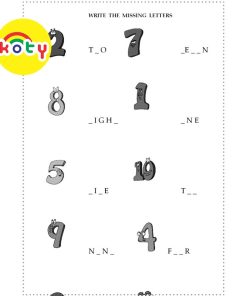 Bài tập tiếng anh - Numbers and Counting (Số đếm từ 1-10) - Bộ 10 và 20 tờ bài tập A4 COLOR LAND 11 images upload woo2F8a483f0d9775ba65c81c5d9d710a113a
