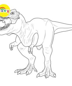 Tranh Tô Màu Khủng Long Bạo Chúa T-Rex - Bộ 20 Tờ Tranh Tô Màu A4 A5 Dành Cho Màu Sáp, Màu Chì - TRANH TÔ MÀU KOTY 11 images upload woo2F8a71ec0278e9face594fc4429a950e14