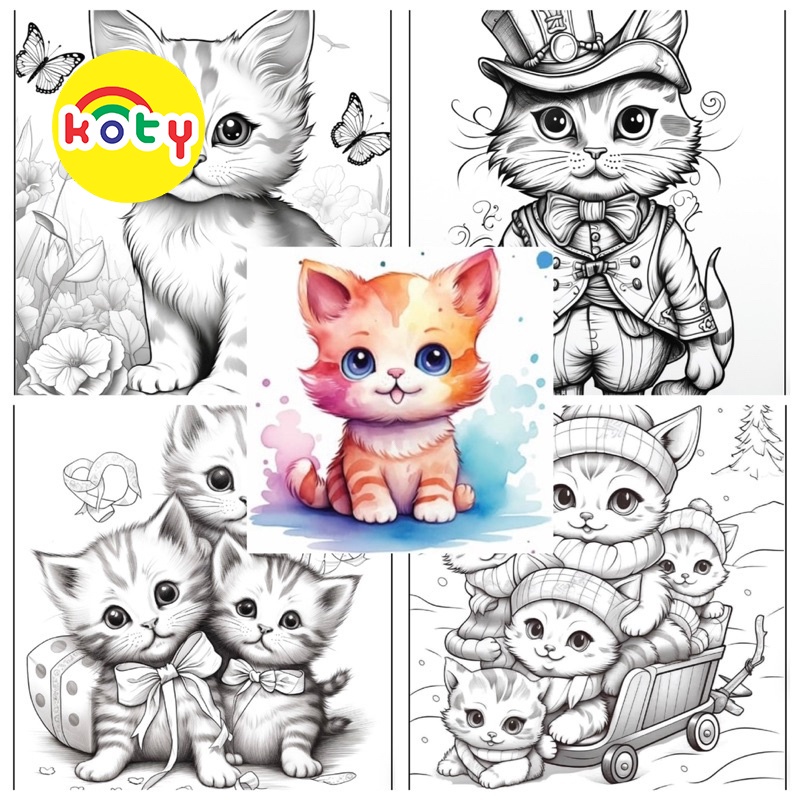 Mèo con (phong cách Anime Chibi) - Set 10 Tờ Tranh Tô Màu A4 A5 - MANGA ANIME COMIC tô màu 1 images upload woo2F8fd6fe5cbbbcd4c883b33e6d8a67e2c9