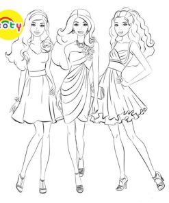 Tranh Tô Màu Búp bê Barbie - Bộ 10 Tờ Tranh Tô Màu A4 A5 Dành Cho Màu Sáp, Màu Chì - TRANH TÔ MÀU KOTY 15 images upload woo2F95bde006d5292c32fa9db090b483f109