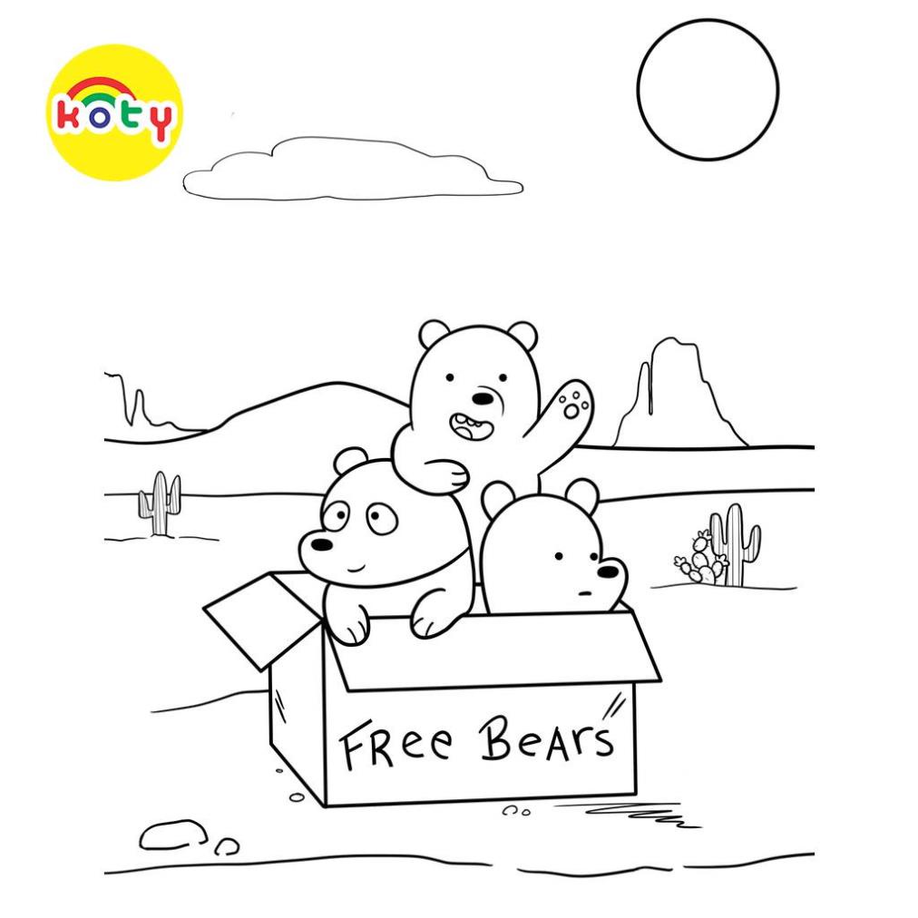 Bộ 26 tranh tô màu Chúng tôi đơn giản là gấu, giấy tô màu We bare bears dành cho trẻ em 4 images upload woo2F9901037bf24963d15c208ac2621464f1