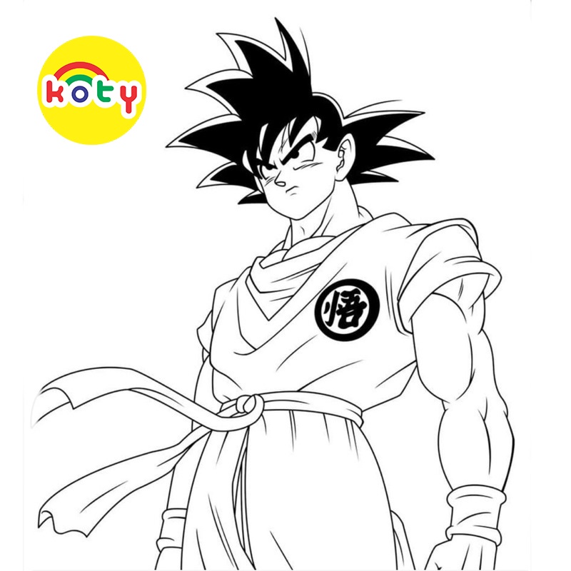 Son Goku Saiyan - Set 10 Tờ Tranh Tô Màu A4 A5 Dành Cho Màu Sáp, Màu Chì - MANGA ANIME COMIC tô màu 1 images upload woo2F9929f825660b5749268dac94c4ebc7a8