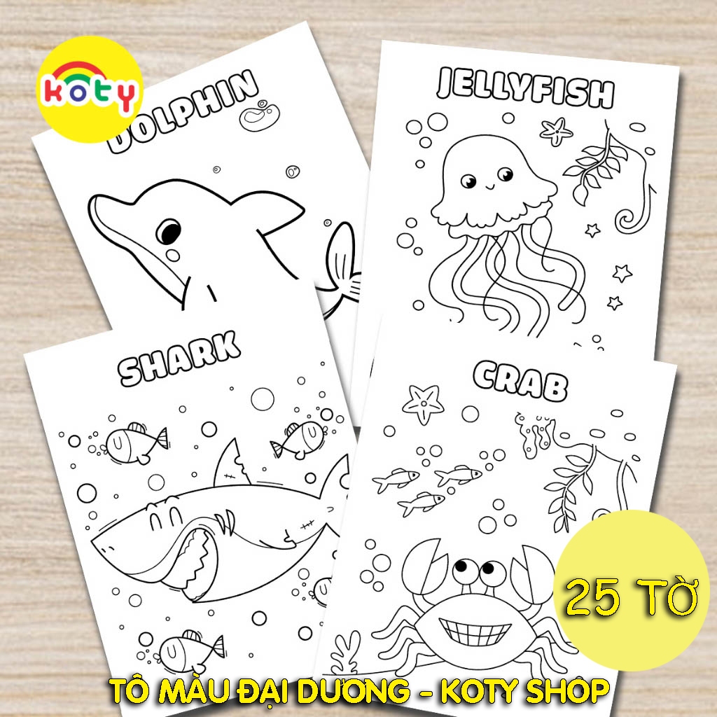 TRANH TÔ MÀU CHO BÉ - 50 tờ tô màu Chủ đề khám phá Đại Dương TM09 2 images upload woo2F9ffd3054fbf37bd221495590de64b3eb