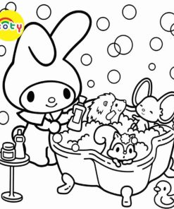 Tranh Tô Màu My Melody - Bộ 10 Tờ Tranh Tô Màu Dành Cho Màu Sáp, Màu Chì - TRANH TÔ MÀU KOTY 11 images upload woo2Fa05cec816d9e2bf0315f2c1d725f5a95