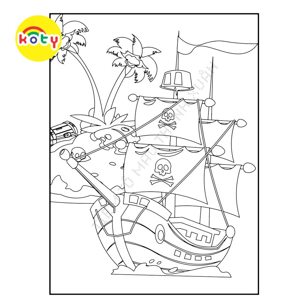 Set 50 Tờ Tranh Tô Màu Chủ Đề Cướp Biển Vui Nhộn Size A5 Cho Màu Sáp, Màu Chì - Tiệm Tô Màu 8 images upload woo2Fa479cf992fad40ba8ff0df40fe8e79cc