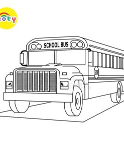 Tranh Tô Màu School bus, xe buýt - Bộ 10 Tờ Tranh Tô Màu Dành Cho Màu Sáp, Màu Chì - TRANH TÔ MÀU KOTY 14 images upload woo2Fa4d3cebfe56d0a0bb56d294e1e9ad5a1