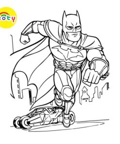 Bộ 50 Tranh Tô Màu Batman – Người Dơi cho bé Đồ Chơi Giấy A4, A5 mã TM538