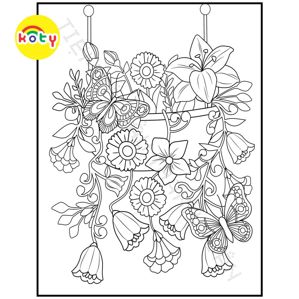 Set 50 Tờ Tranh Tô Màu Hình Bướm Magical Giải Tỏa Căng Thẳng Stress Cho Màu Sáp, Màu Chì - Tiệm Tô Màu 5 images upload woo2Fa7816785f63977562ae1711096ff982d
