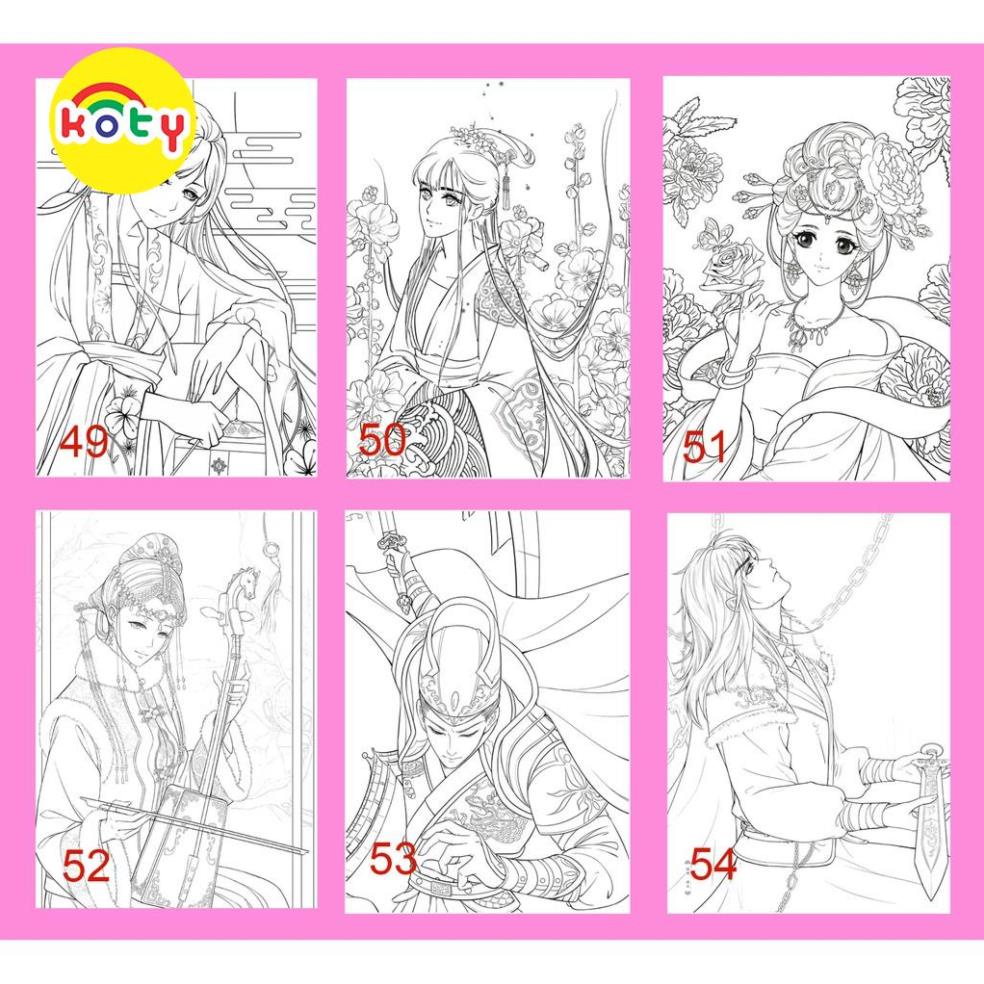 Bộ 50 Tranh tô màu nội dung Manga, Manhua cổ trang khổ A4 Tuỳ chọn phân loại 2 images upload woo2Faad66ef1e1f36909c16b83c56f344654