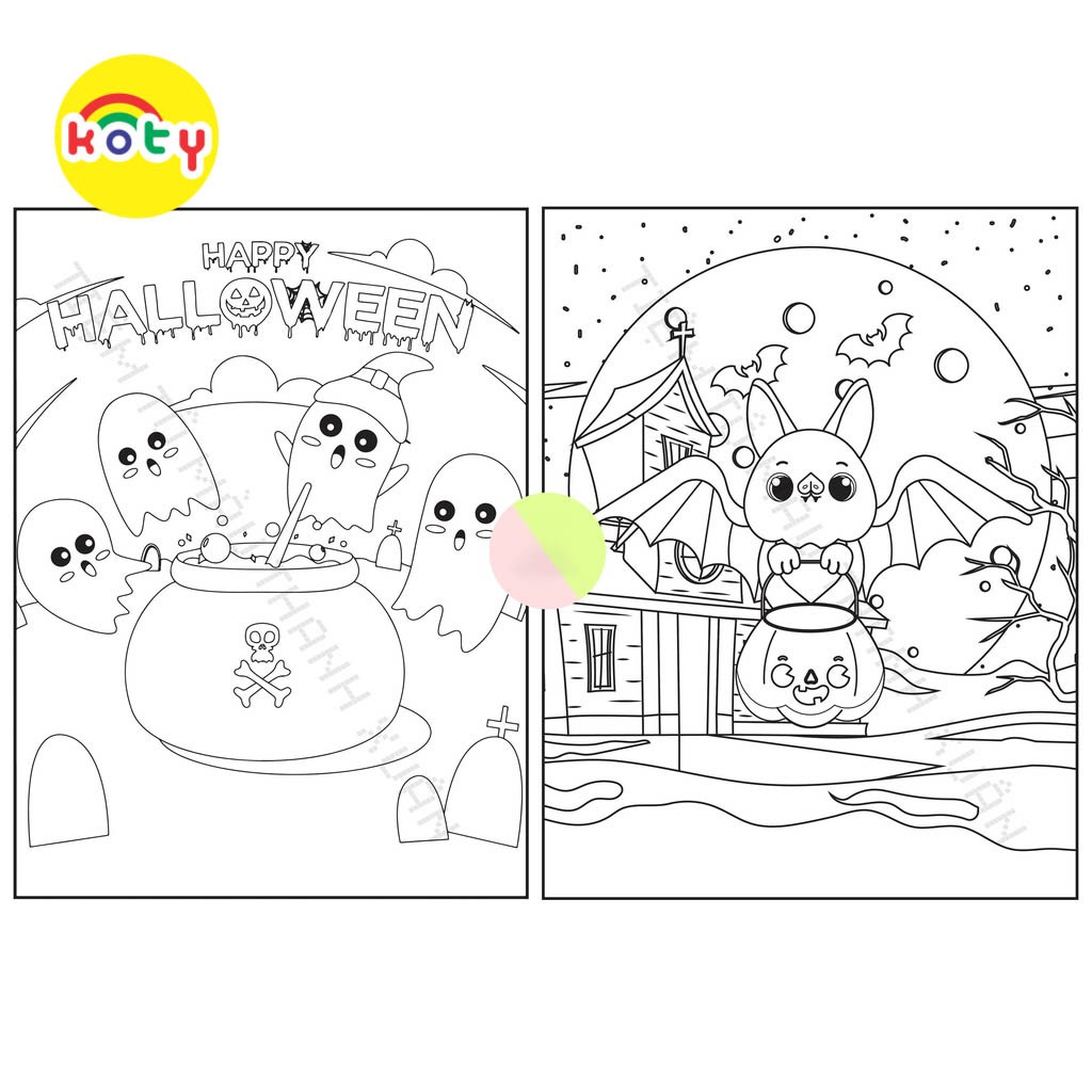 Set 50 Tờ Tranh Tô Màu Chủ Đề Halloween Cho Bé Tô Màu Sáp, Màu Chì - Tiệm Tô Màu 1 images upload woo2Fab112b9d6d5d0118f5d9783c29cd3ead