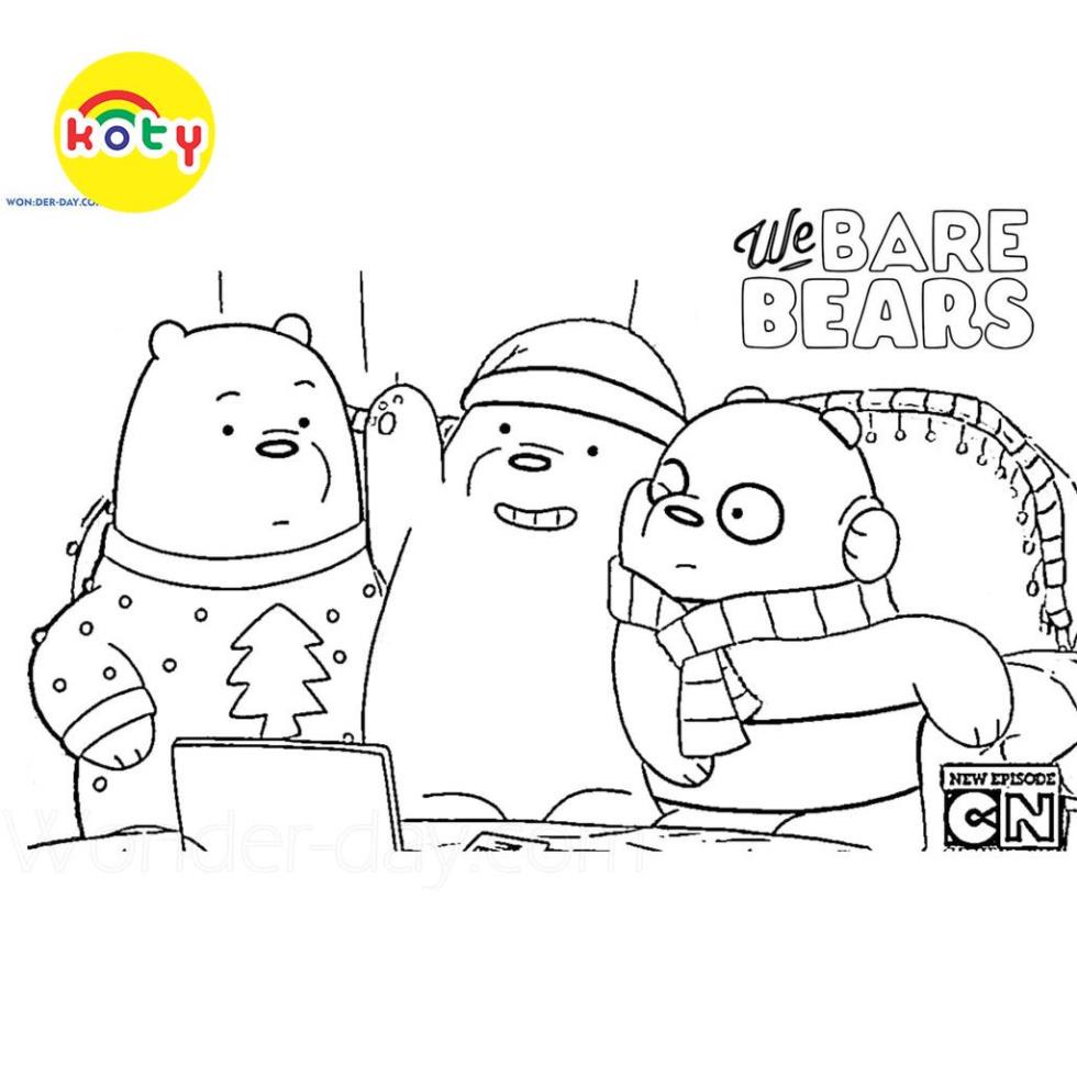 Bộ 26 tranh tô màu Chúng tôi đơn giản là gấu, giấy tô màu We bare bears dành cho trẻ em 6 images upload woo2Facda480febba4b4c5ec0486f0e8ec719