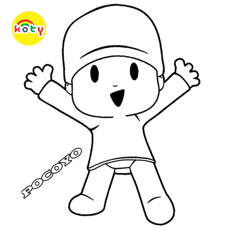 Tranh Tô Màu Pocoyo - Bộ 50 Tờ Tranh Tô Màu A4 A5 Dành Cho Màu Sáp, Màu Chì - TRANH TÔ MÀU KOTY 8 images upload woo2Fada616e6a397b60893b1df23fac3c630