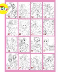 Bộ Tranh Tô Màu Chủ đề Manga Manhua Khổ Giấy A4 phù hợp cho nhiều dòng bút màu TM516 12 images upload woo2Fadd3d408af1fb1fc68ad215a0f639e7d