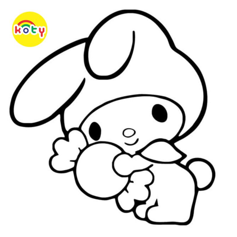 Tranh Tô Màu My Melody - Bộ 10 Tờ Tranh Tô Màu Dành Cho Màu Sáp, Màu Chì - TRANH TÔ MÀU KOTY 8 images upload woo2Fae62472965783cdb7af60dafe2137243