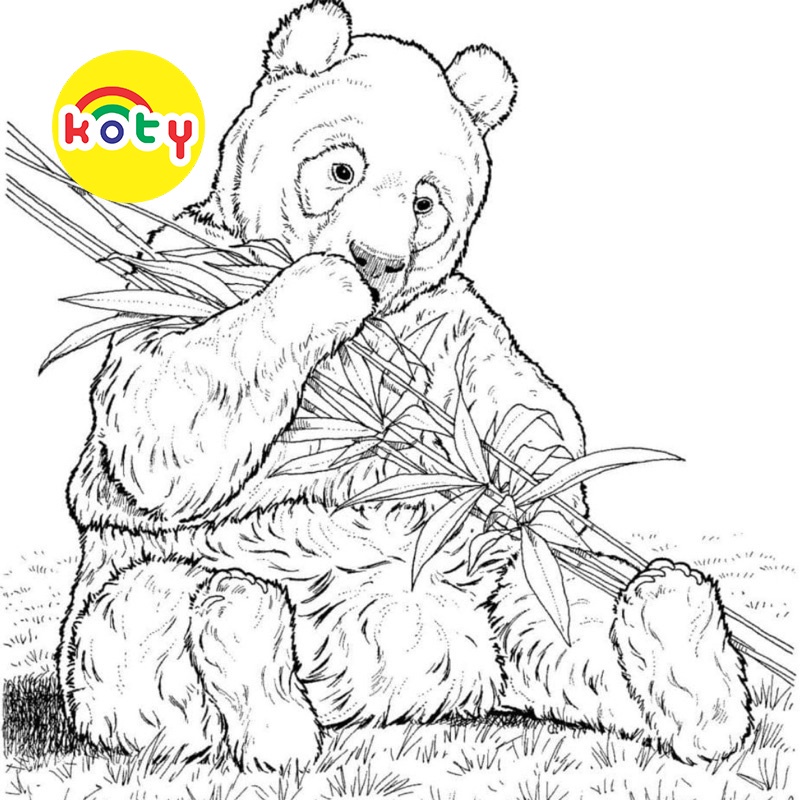 Gấu trúc Panda - Set 20 Tờ Tranh Tô Màu A4 A5 Dành Cho Màu Sáp, Màu Chì - MANGA ANIME COMIC Tô Màu 4 images upload woo2Faec8ff779c83f6bf8ad92948a34d70ef
