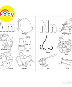 (Bảng dọc) Bảng chữ cái tiếng anh Alphabet tô màu A4 A5 Dành Cho Màu Sáp, Màu Chì - MANGA ANIME COMIC tô màu 15 images upload woo2Faf55ca087bd5f904e592e31a8ea9036d