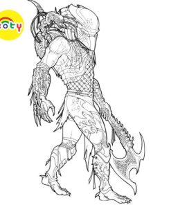 Tranh Tô Màu Predator Kẻ Săn Mồi - Bộ 20 Tờ Tranh Tô Màu A4 A5 Dành Cho Màu Sáp, Màu Chì - TRANH TÔ MÀU KOTY 13 images upload woo2Fafa5c533db2450ea8566bf2bdb4a5c46
