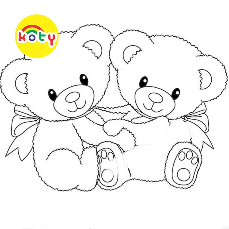 Gấu bông Teddy Bear - Set 20 Tờ Tranh Tô Màu A4 A5 Dành Cho Màu Sáp, Màu Chì - MANGA ANIME COMIC tô màu 7 images upload woo2Fb00a3c98dd6e3aac20005d380b04385d