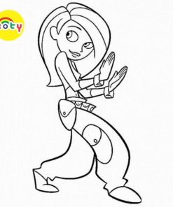 Tranh Tô Màu Kim Possible - Bộ 10 Tờ Tranh Tô Màu A4 A5 Dành Cho Màu Sáp, Màu Chì - TRANH TÔ MÀU KOTY