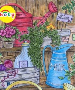 line art tranh tô màu nước (combo12 tranh ) giấy dầy đẹp dùng cho màu chì, maker, sáp dầu.. TM122