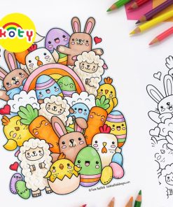 Bộ tranh hoạt họa cute giấy dầy đẹp TM134
