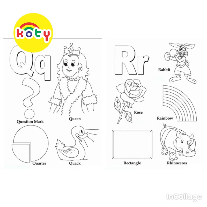 (Bảng dọc) Bảng chữ cái tiếng anh Alphabet tô màu A4 A5 Dành Cho Màu Sáp, Màu Chì - MANGA ANIME COMIC tô màu 9 images upload woo2Fbcd64f5398cb6aaf9325e8a68f135a40