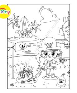 Set 50 Tờ Tranh Tô Màu Chủ Đề Cướp Biển Vui Nhộn Size A5 Cho Màu Sáp, Màu Chì - Tiệm Tô Màu 11 images upload woo2Fbf44aeabed67cc1090e89b9f9cadc112