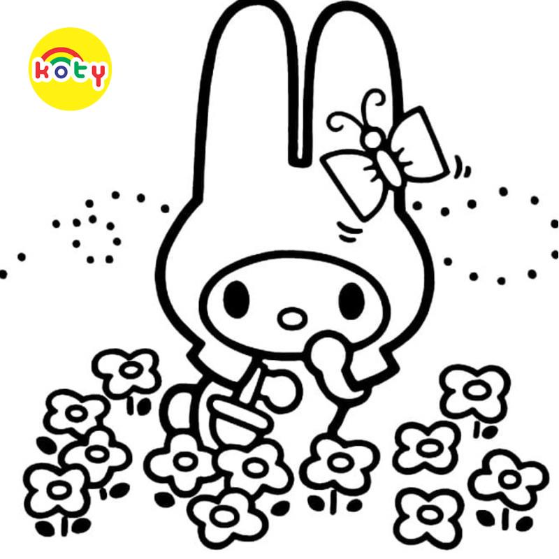 Tranh Tô Màu My Melody - Bộ 10 Tờ Tranh Tô Màu Dành Cho Màu Sáp, Màu Chì - TRANH TÔ MÀU KOTY 5 images upload woo2Fc10a4cb243ac533aeb8d0a2cfb459555