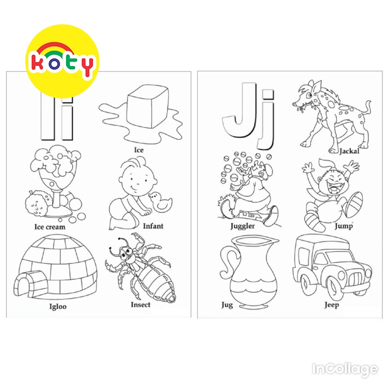 (Bảng dọc) Bảng chữ cái tiếng anh Alphabet tô màu A4 A5 Dành Cho Màu Sáp, Màu Chì - MANGA ANIME COMIC tô màu 5 images upload woo2Fc11635e97a506ac28cedbaf20e827679