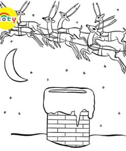 Tranh Tô Màu Ông già Noel và tuần lộc - Bộ 20 Tờ Tranh Tô Màu A4 A5 Dành Cho Màu Sáp, Màu Chì - TRANH TÔ MÀU KOTY 12 images upload woo2Fc11a34b1b1fffcedba25a640d723a689