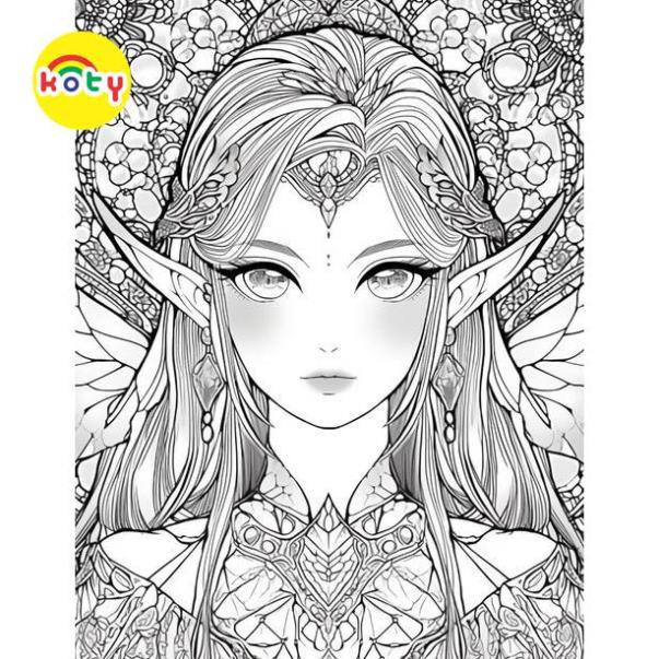 Bộ 50 Tờ Tranh Tô Màu Chân Dung Cô Gái - Đồ chơi giấy KOTY 4 images upload woo2Fc2953f80e29307e76bf0a7f912758cc1
